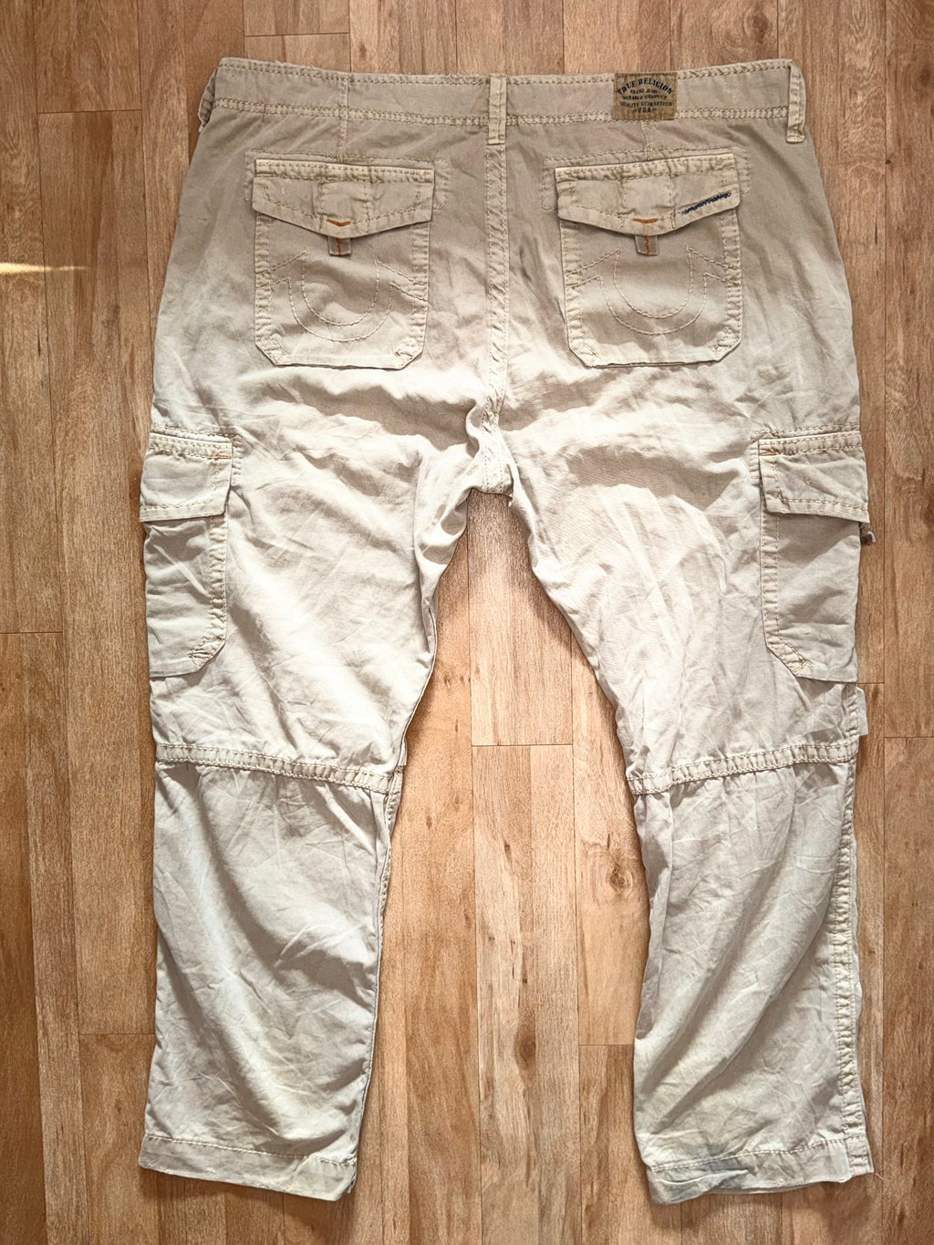True Religion Jeans Beige baggy