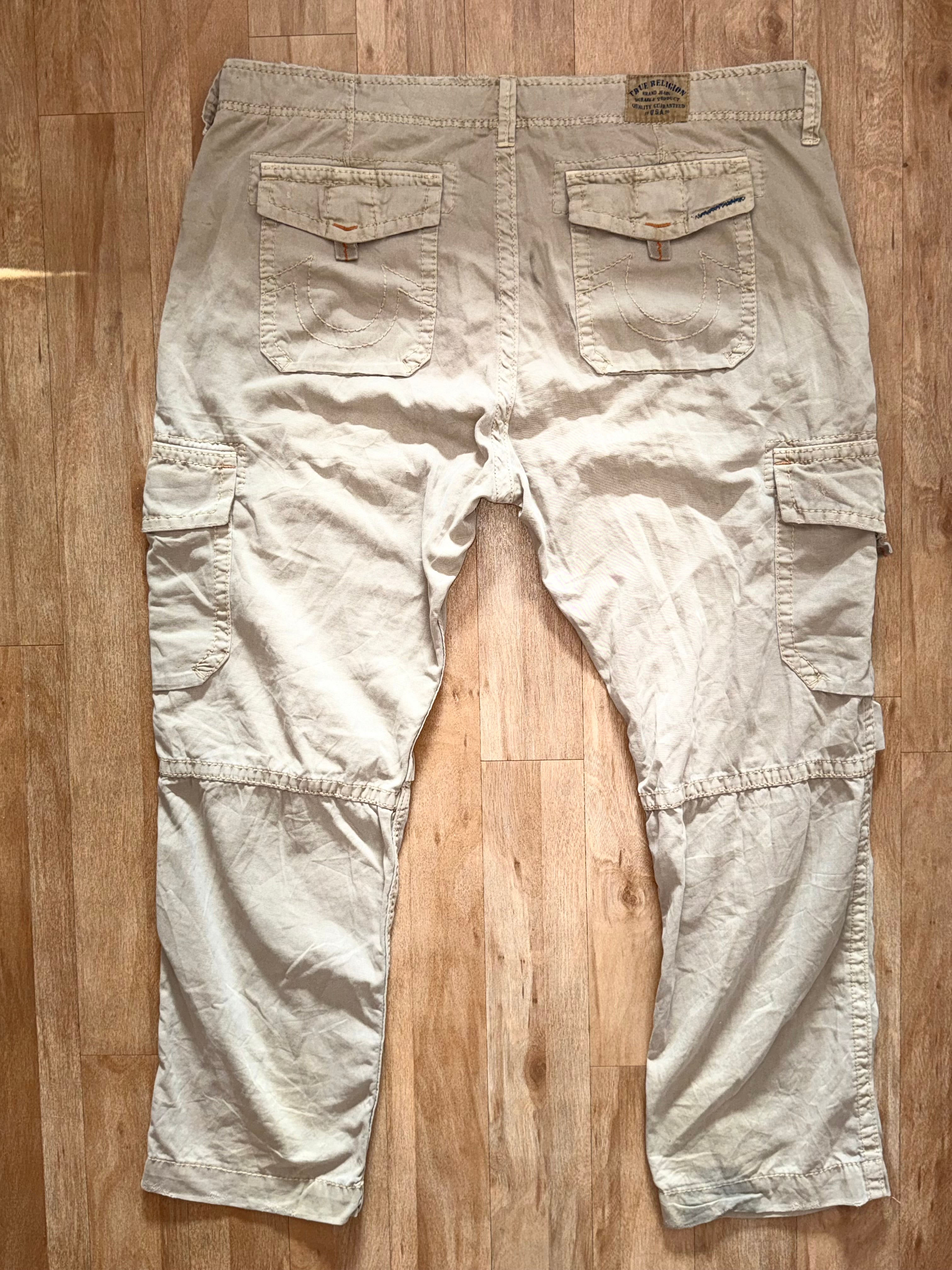 True Religion Jeans Beige baggy