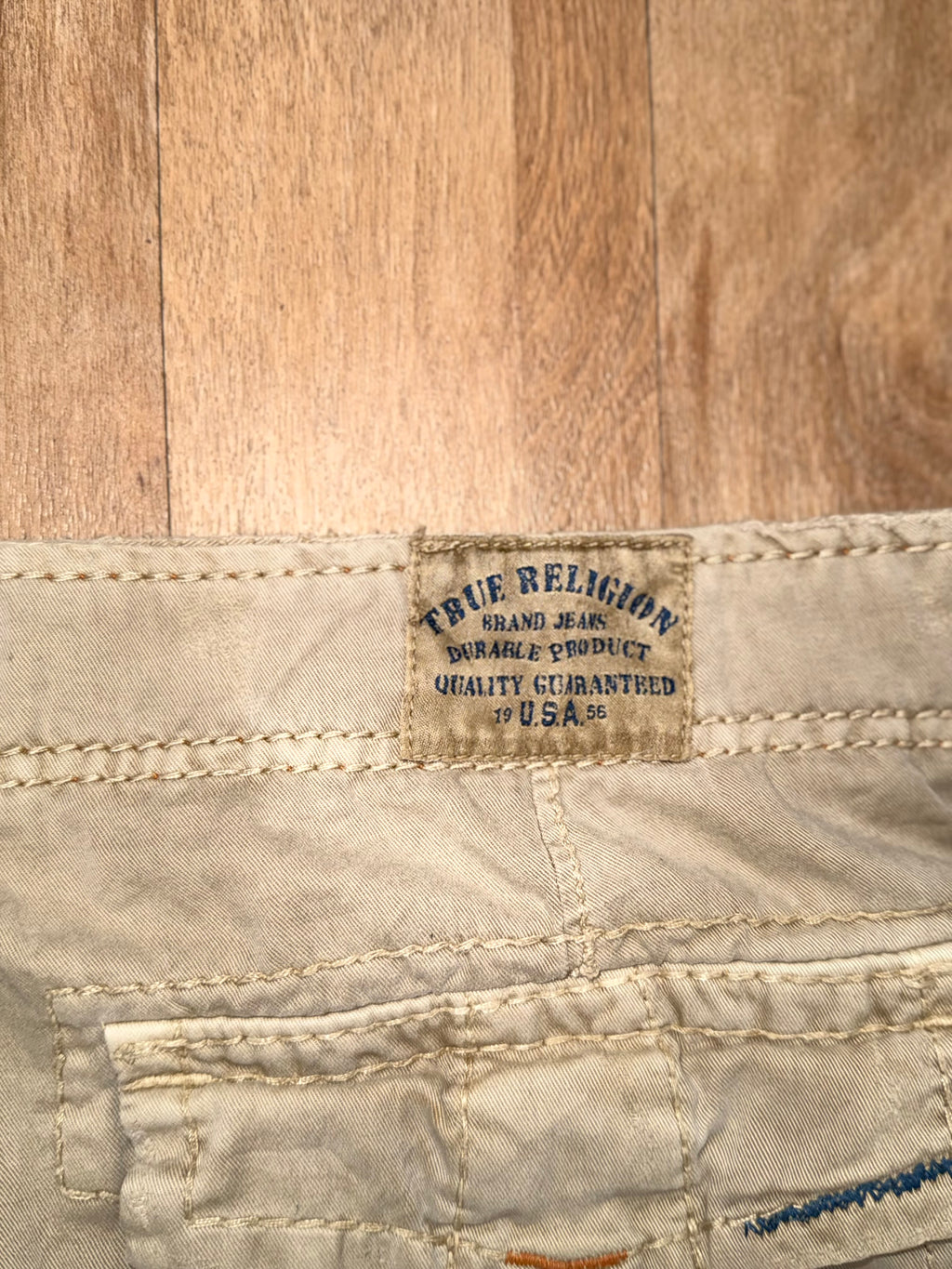 True Religion Jeans Beige baggy