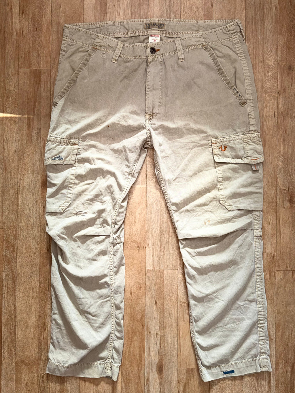 True Religion Jeans Beige baggy