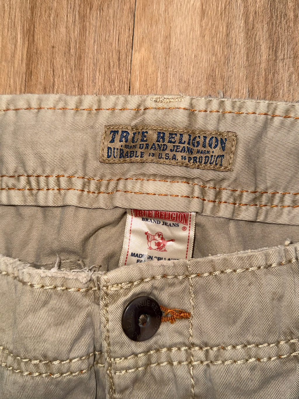 True Religion Jeans Beige baggy
