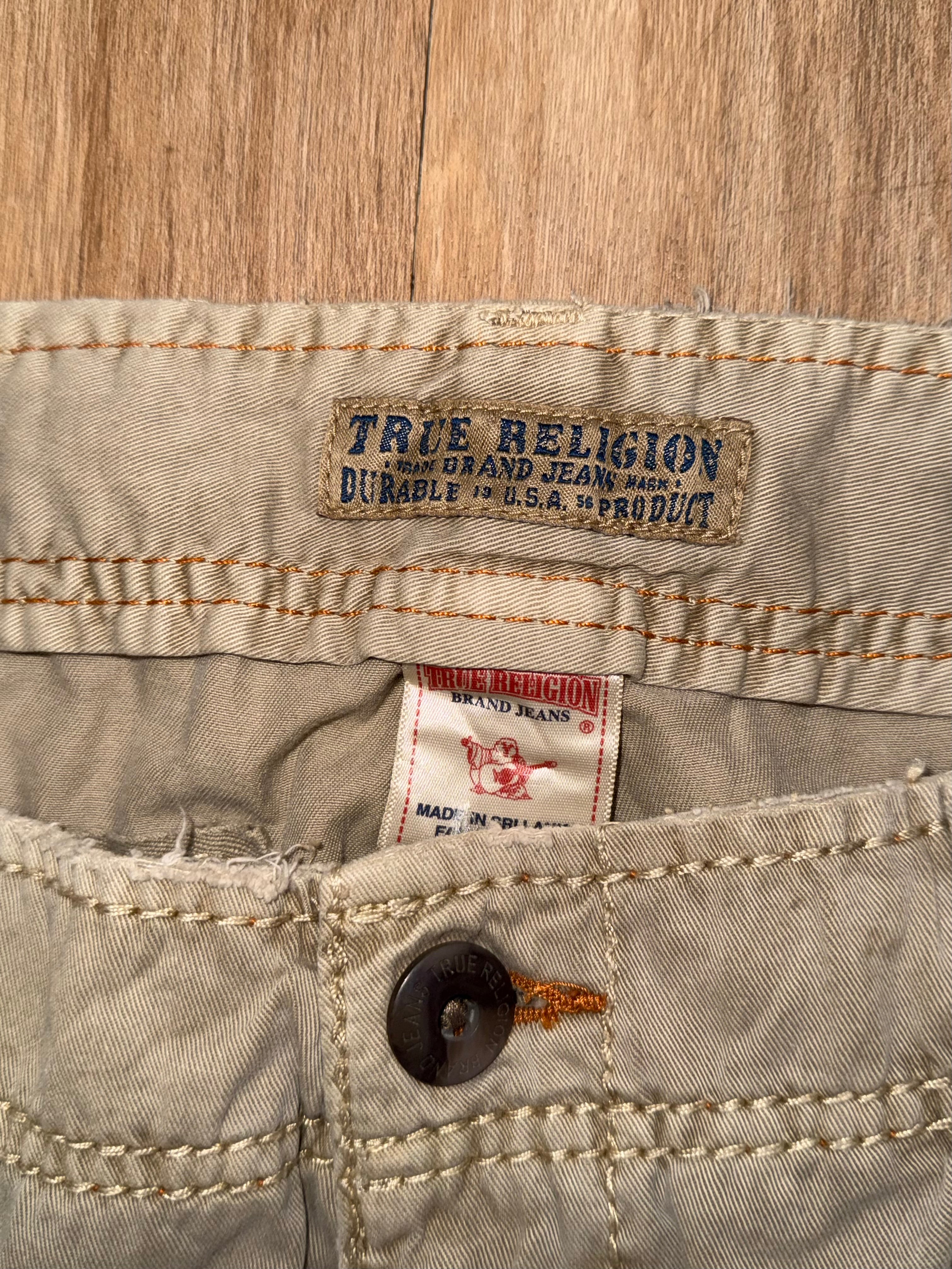 True Religion Jeans Beige baggy
